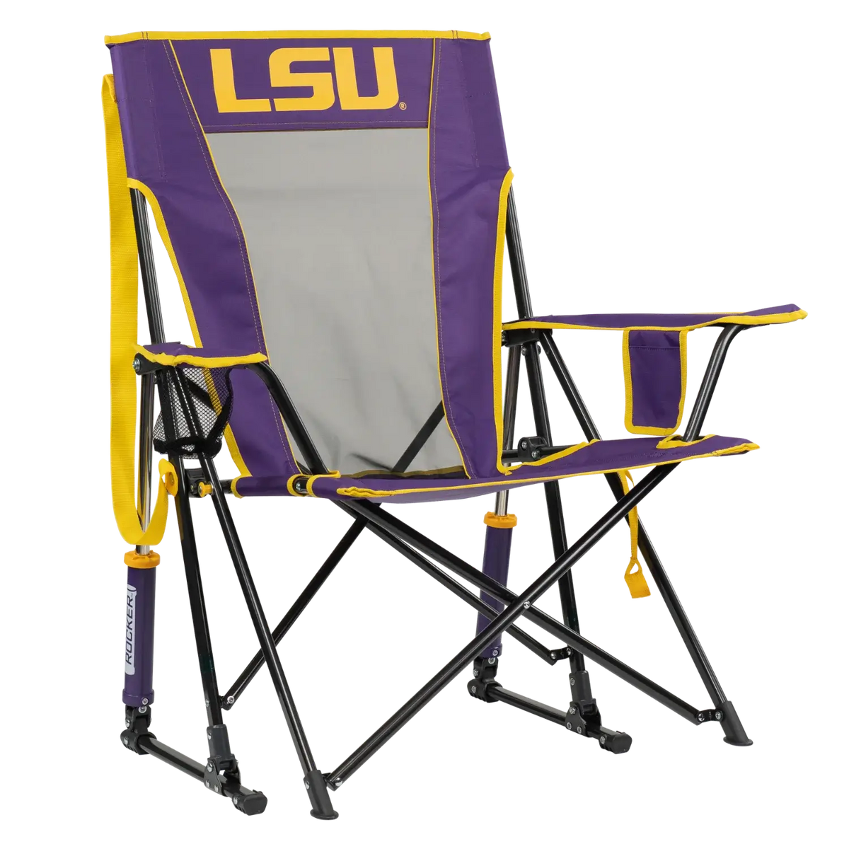 College Comfort Pro Rocker™ - LSU Tigers - Outdoor Day